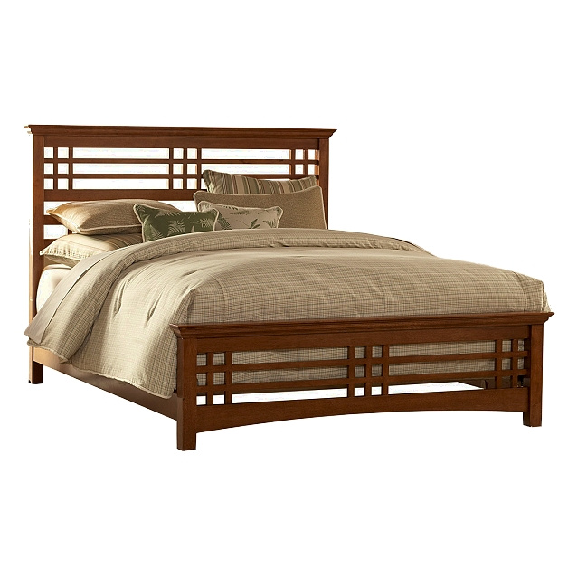 Mission Craftsman Oak Queen Bed