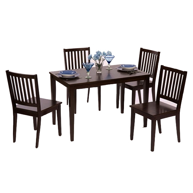 Mission Shaker Espresso 5pc Dining Set