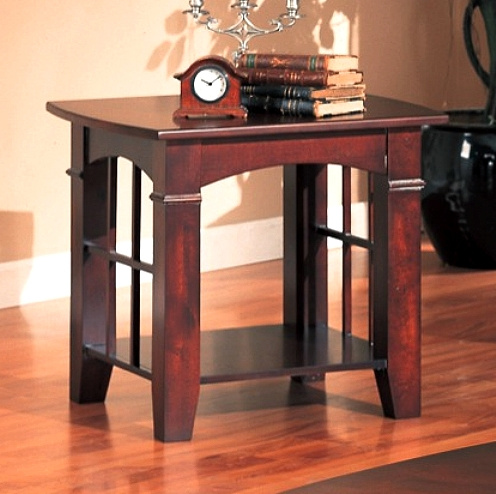 Living Room  Tables on Living Room Tables On Cherry Mission Craftsman Side End Table Jpg