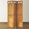 Mission Cherry Wood Screen Divider