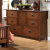 Birch Mission Craftsman 6 Drawer Dresser