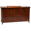 Mission Cherry Seven Drawer Dresser