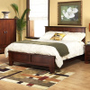 Mahogany Craftsman Mission Bed Queen