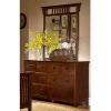 Mission Distressed Oak 6 Drawer Dresser
