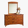 Mission Shaker Oak Dresser Mirror