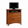 Mission Shaker Oak Highboy Dresser TV Stand