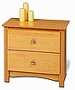 Shaker Mission Style Nightstand Side Table