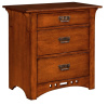 Quarter Sawn Oak Mission Craftsman 3 Drawer Nightstand
