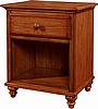 Rustic Oak 1 Drawer Nightstand
