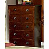 Mission Dark 7 Drawer Dresser Chest