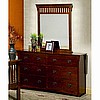 Mission Dark 6 Drawer Dresser - No Mirror
