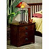 Mission Dark 3 Drawer Nightstand