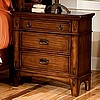 Mission Chestnut Oak 2 Drawer Nightstand