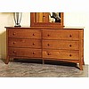 Shaker Mission Style Six 6 Drawer Dresser