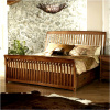 Mission Craftsman Sleigh Bed Storage Drawers
