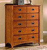 Mission Craftsman Oak 5 Drawer Dresser