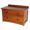 Quarter Sawn Oak Mission Craftsman 2 Drawer Chest