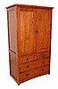 Quarter Sawn Oak Mission Craftsman Entertainment Armoire