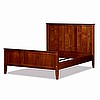 Shaker Mission Solid Wood Mahogany Queen Bed
