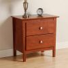 Cherry Shaker 2 Drawer Nightstand