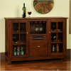 Mission Shaker Oak Buffet Wine Cabinet