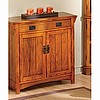 Oak Mission Craftsman Sofa Table Console