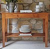 Maple Mission Shaker Sofa Console Table