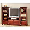 Shaker Mission Cherry 3pc Entertainment Center