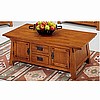 Solid Oak Craftsman Mission Coffee Table