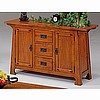 Solid Oak Craftsman Mission Console Table