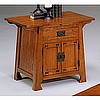 Solid Oak Craftsman Mission Side Table