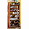 Mission Oak 8 Shelf Media Rack