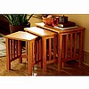 Mission Oak 3pc Nesting Table Set