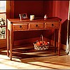 Mission Shaker Solid Wood Sofa Console Table