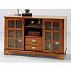 Mission Shaker Oak Entertainment Center Console