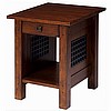 Dark Oak Solid Wood Mission Craftsman End Table