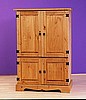 Rustic Craftsman Solid Wood Entertainment Center 32" TVs