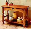 Rustic Craftsman Pine Console Sofa Table