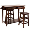 Shaker 3 Piece Breakfast Set in Espresso