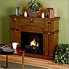 Craftsman Mission Poplar Fireplace