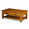 Shaker Mission Honey Coffee Table w/Drawers