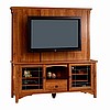 Mission Oak Entertainment Center w/Hutch