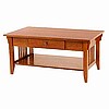 Mission Shaker Craftsman Style Oak Coffee Table