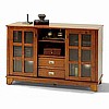 Mission Shaker Oak Entertainment Center Console