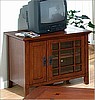 Oak & Walnut Mission Craftsman Entertainment Center