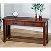 Oak & Walnut Mission Craftsman Sofa Table