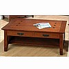 Oak & Walnut Mission Craftsman Coffee Table