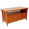 Mission Shaker Craftsman Style Oak TV Stand