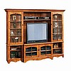 Deluxe Craftsman Mission Entertainment Center 40" TVs