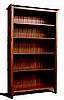 Mission Shaker Craftsman Mahogany 62" Bookcase